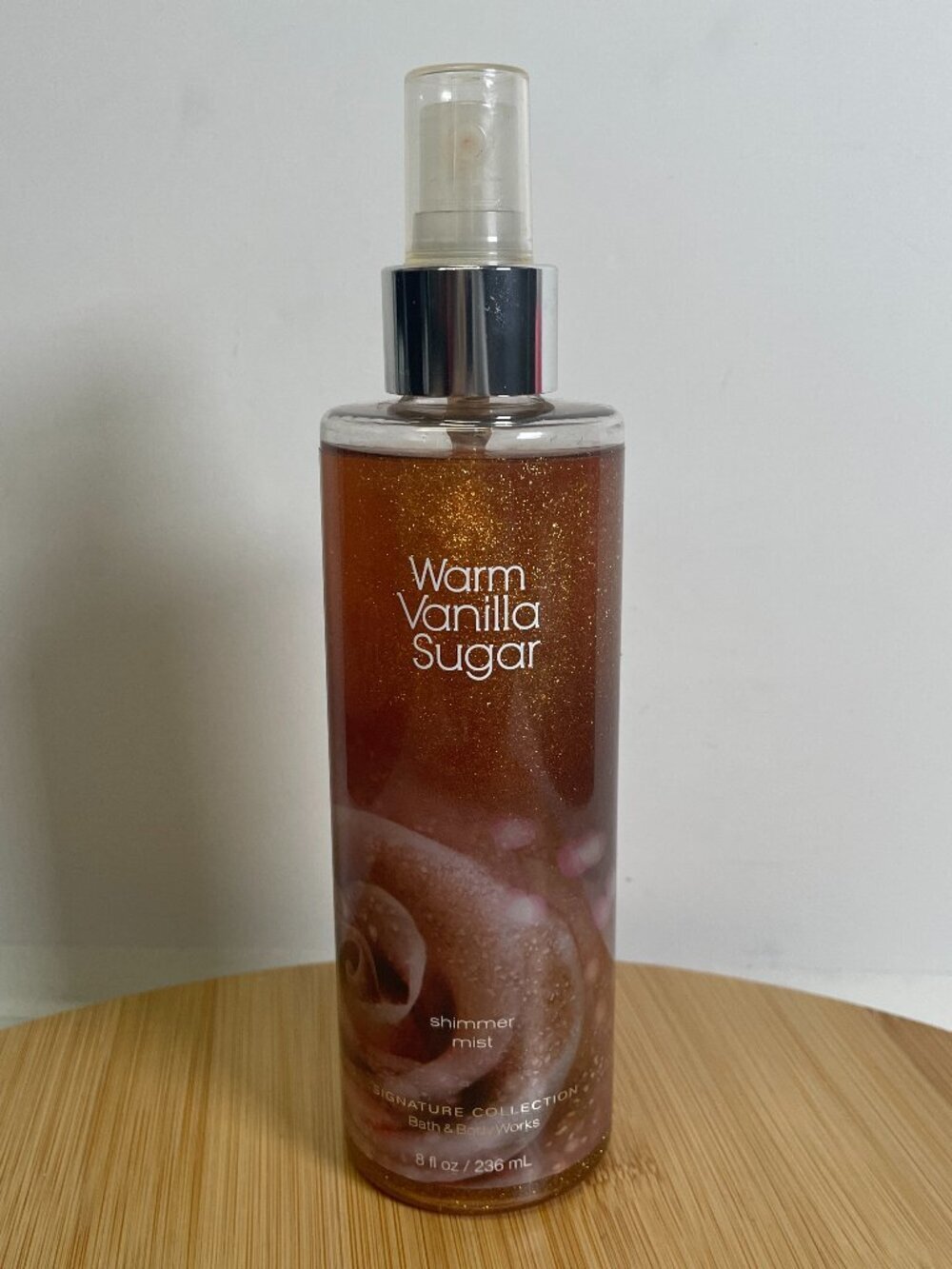 Bath & Body Works Warm Vanilla Sugar Shimmer Mist 8 oz Signature Collection